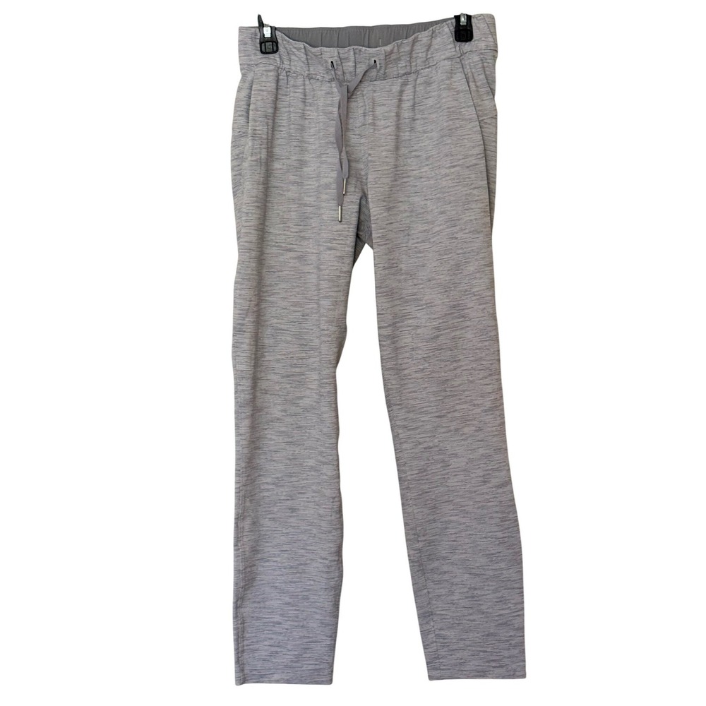 Lululemon On The Fly Pant Grey Space Dye Athleisure Women Size 6
